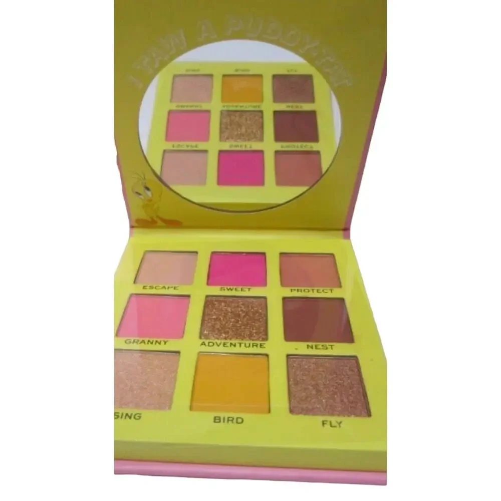 REVOLUTION BEAUTY LOONEY TUNES X‎ REVOLUTION LTD TWEETY MINI EYESHADOW PALETTE!